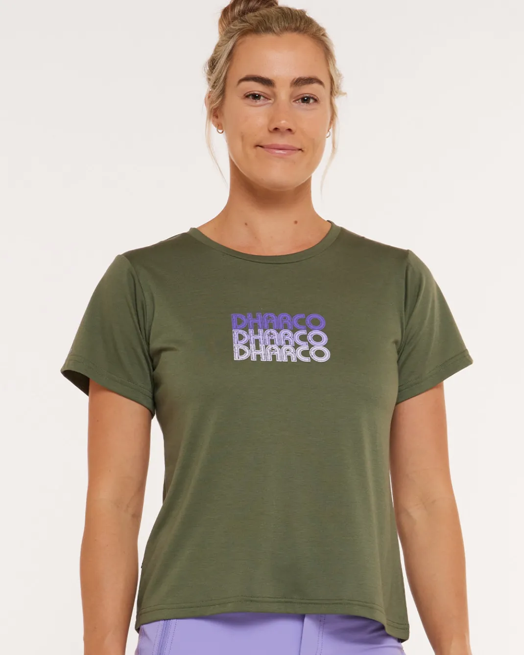 Womens Short Sleeve Tech Tee | Garigal Green