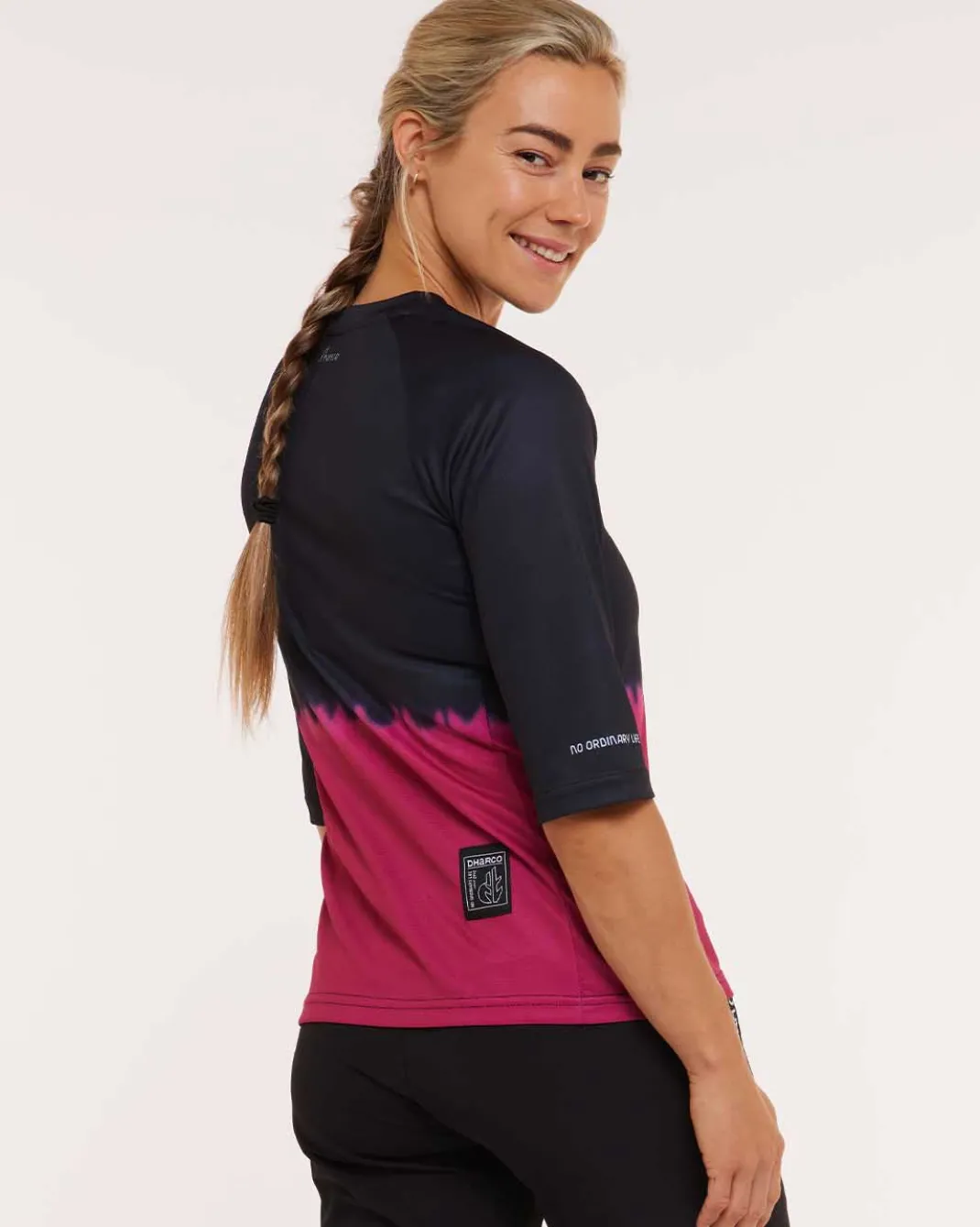 Womens 3/4 Sleeve Jersey | Cherry Dip