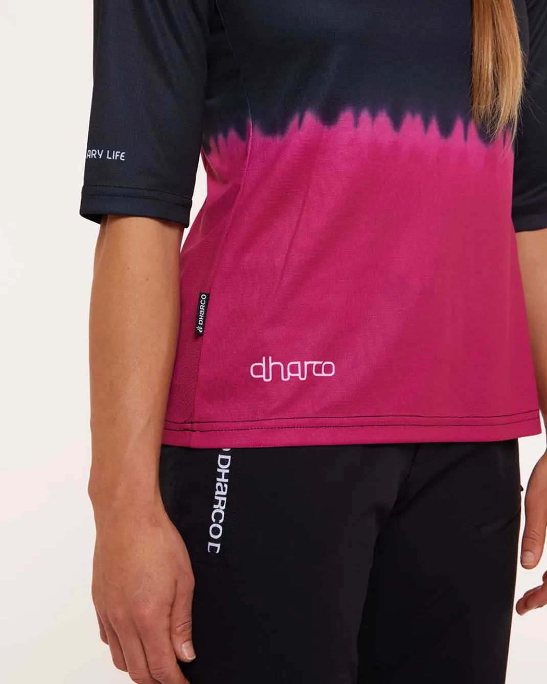 Womens 3/4 Sleeve Jersey | Cherry Dip