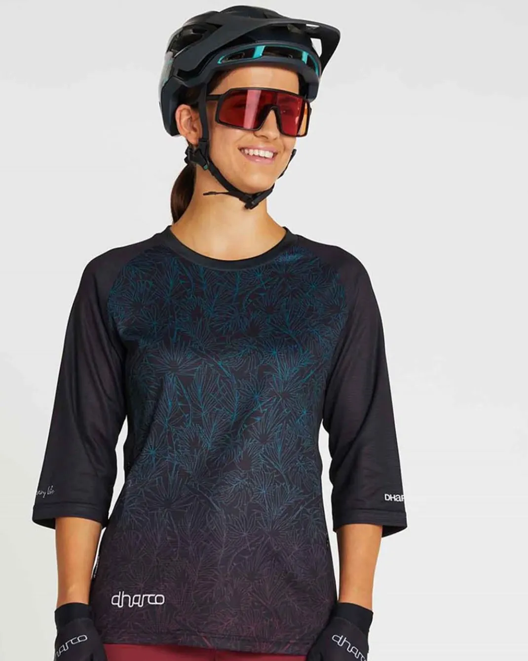 Womens 3/4 Sleeve Jersey | Tropical Fade