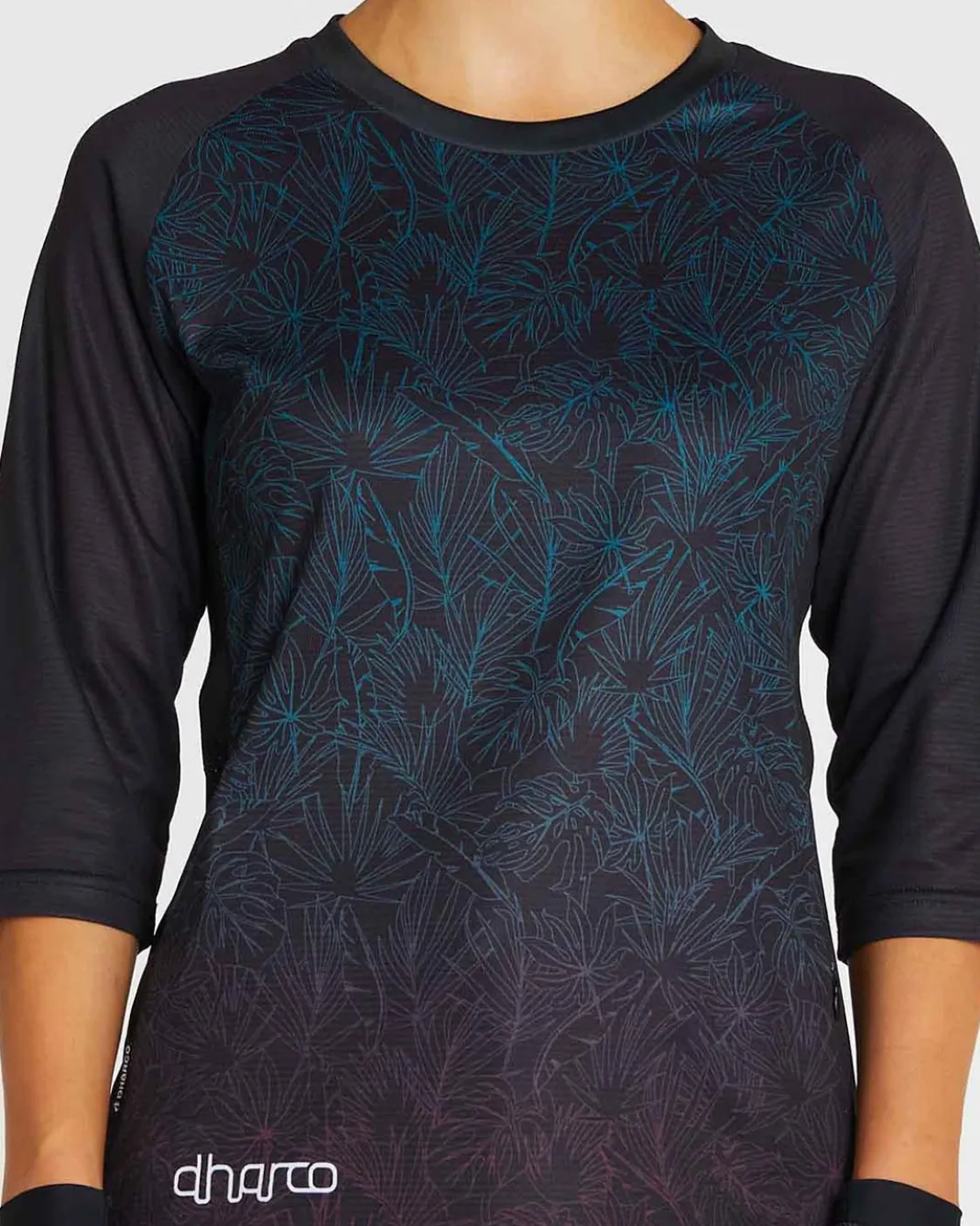 Womens 3/4 Sleeve Jersey | Tropical Fade