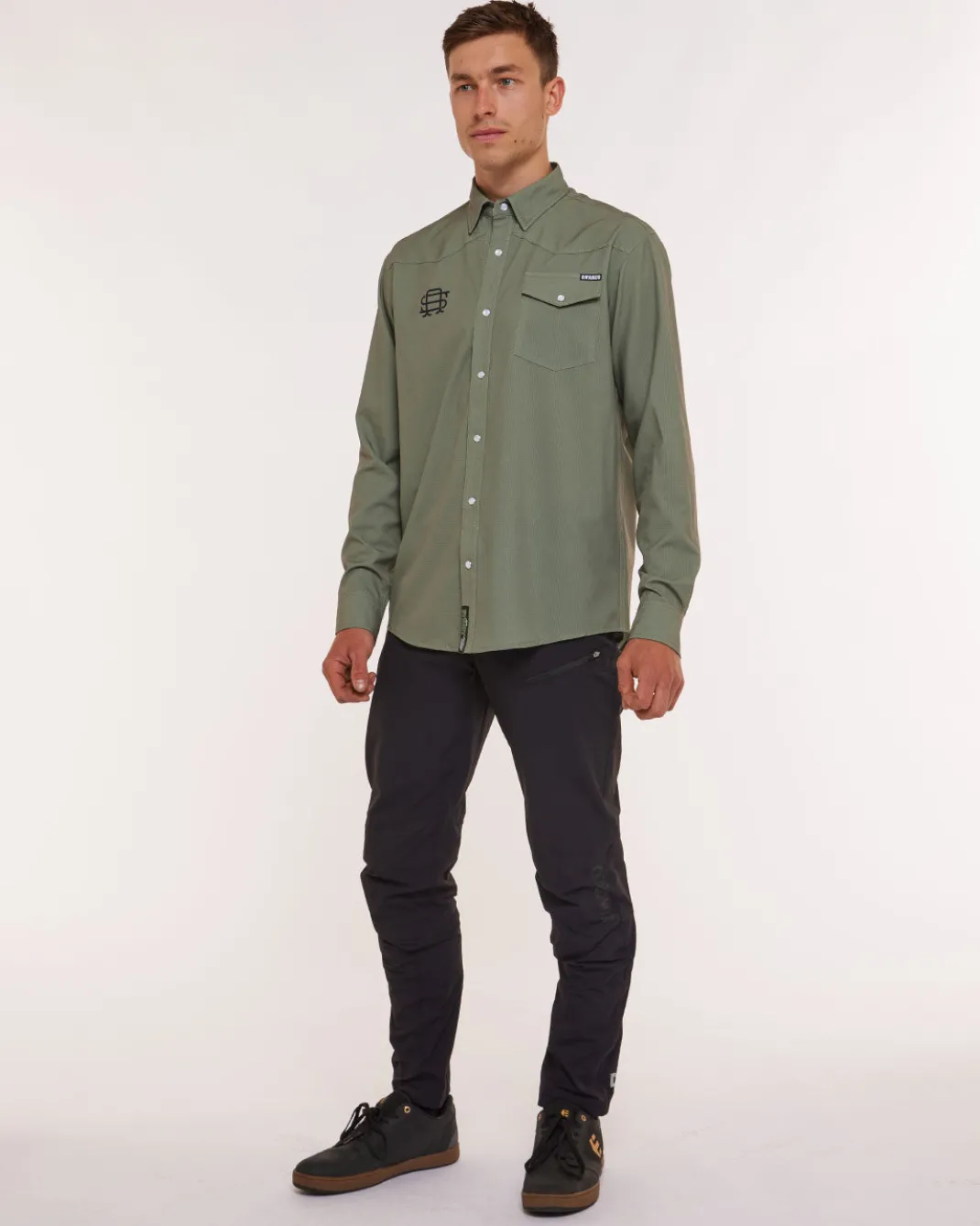 Mens Western Shirt | Kyle Strait Signature Edition Green