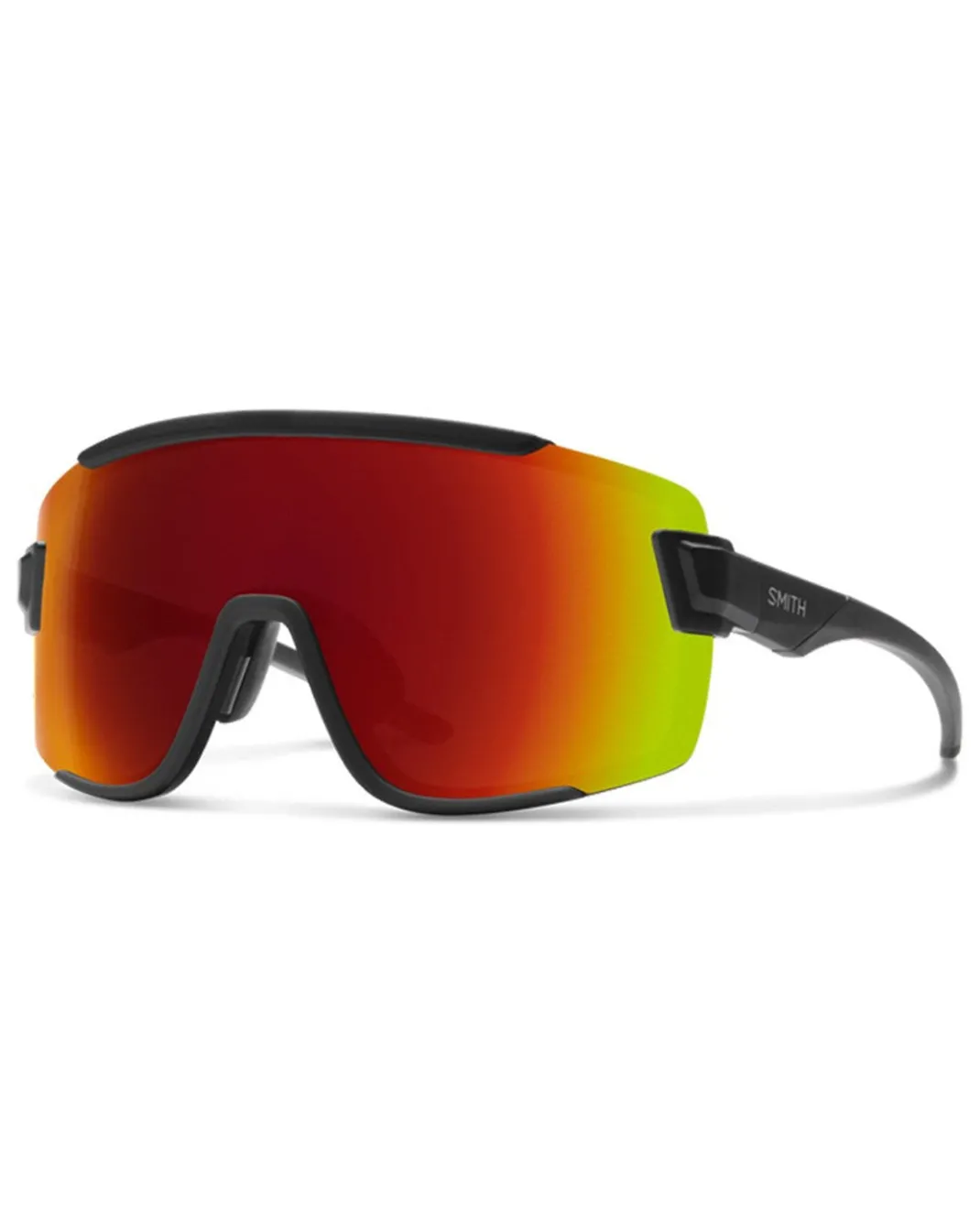Smith Wildcat Matte Black w/ ChromaPop Red Mirror