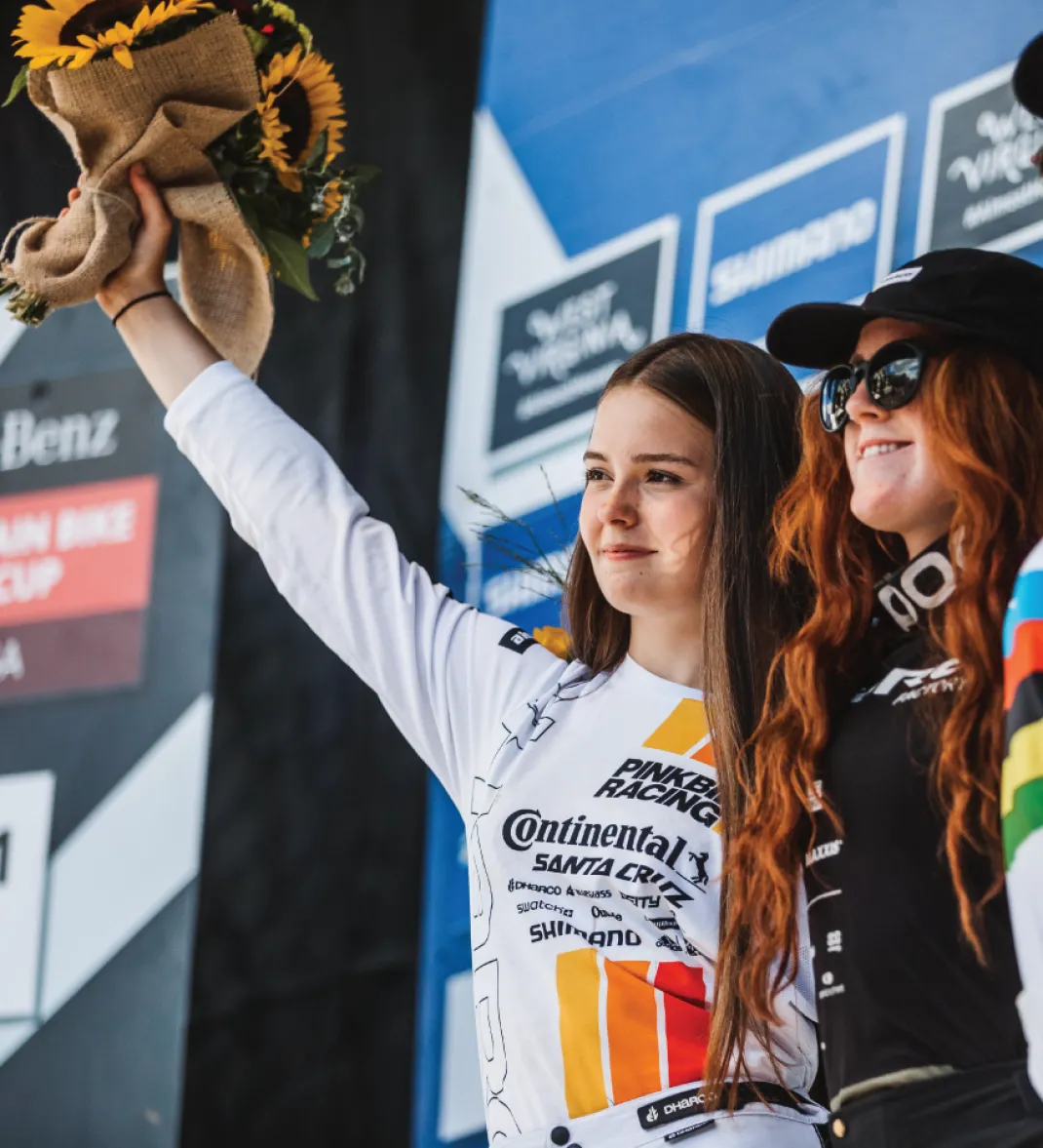 Womens Gravity Jersey | Pinkbike Team Replica White