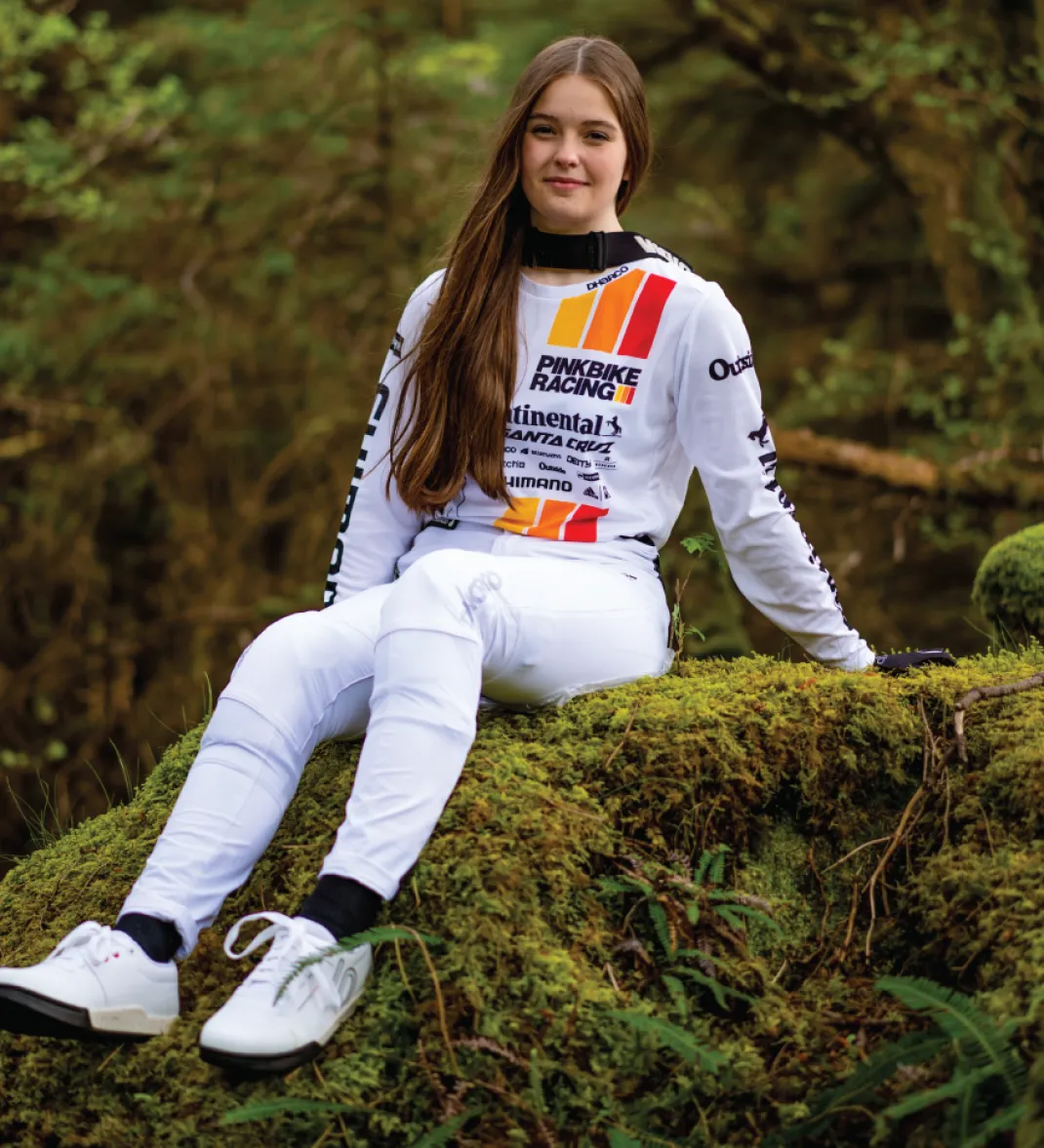 Womens Gravity Jersey | Pinkbike Team Replica White