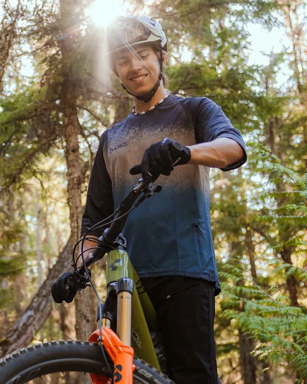 Mens 3/4 Sleeve Jersey | Dusty Waters