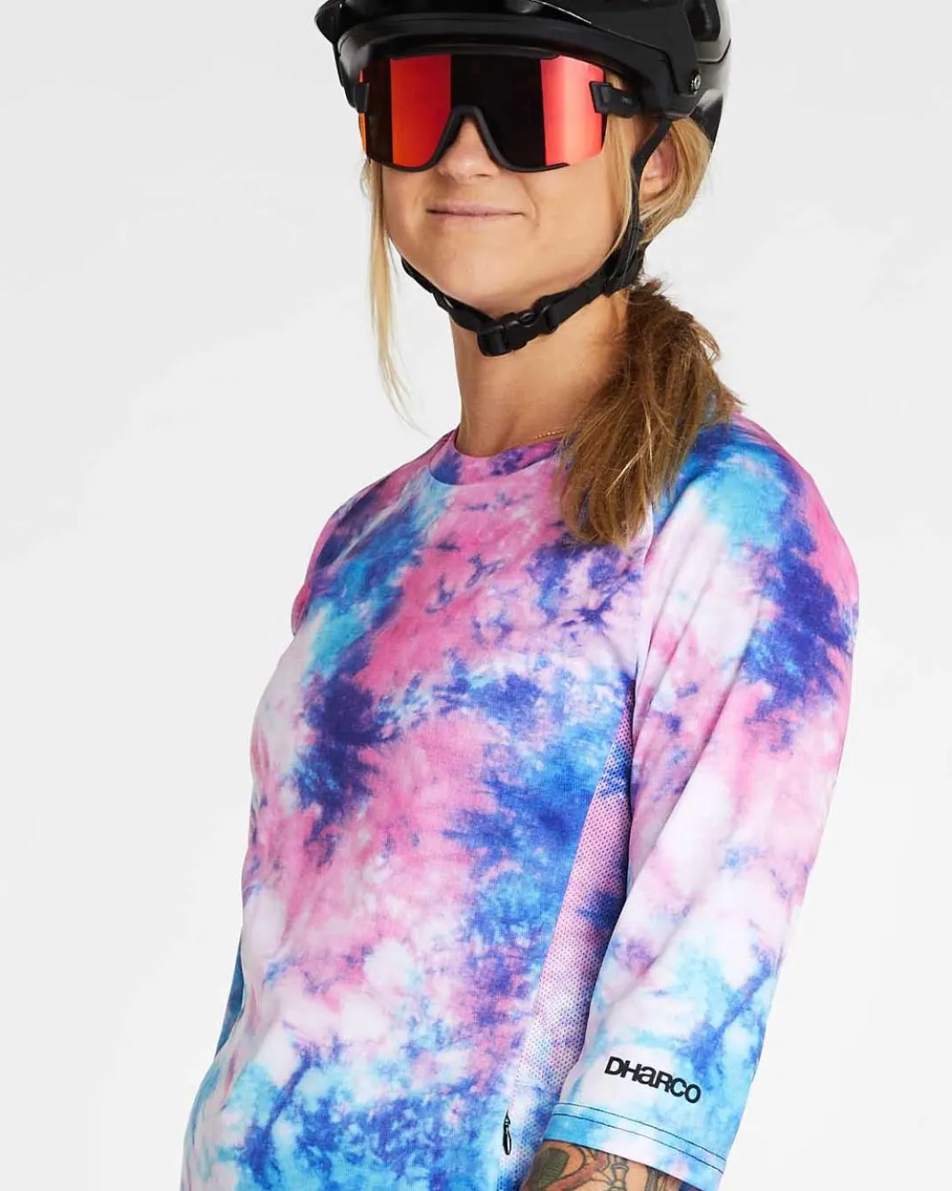 Womens 3/4 Sleeve Jersey | Tie Dye