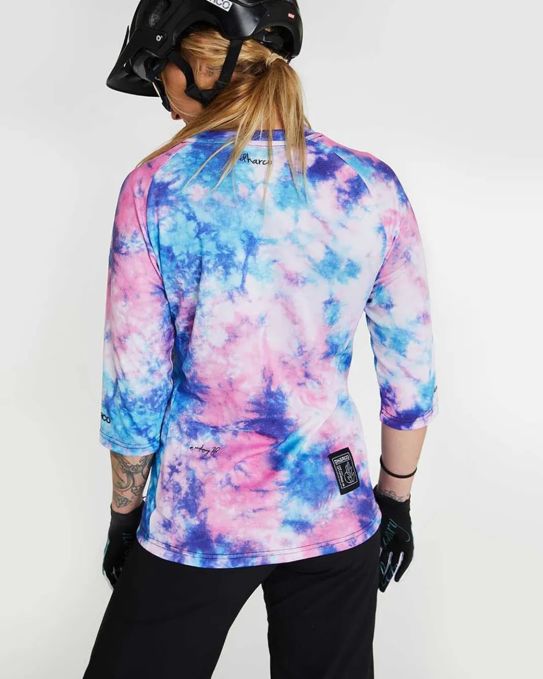 Womens 3/4 Sleeve Jersey | Tie Dye