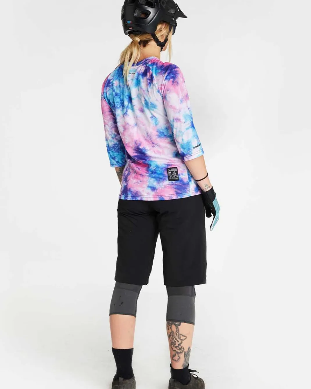 Womens 3/4 Sleeve Jersey | Tie Dye