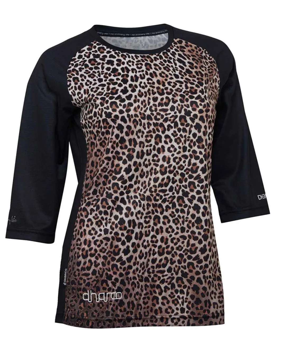 Womens 3/4 Sleeve Jersey | Leopard