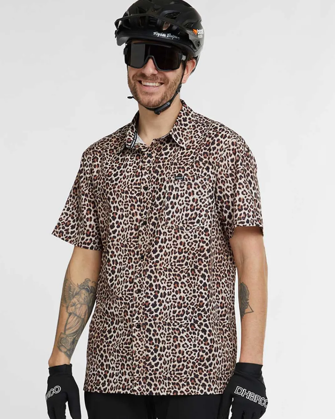Mens Tech Party Shirt | Leopard