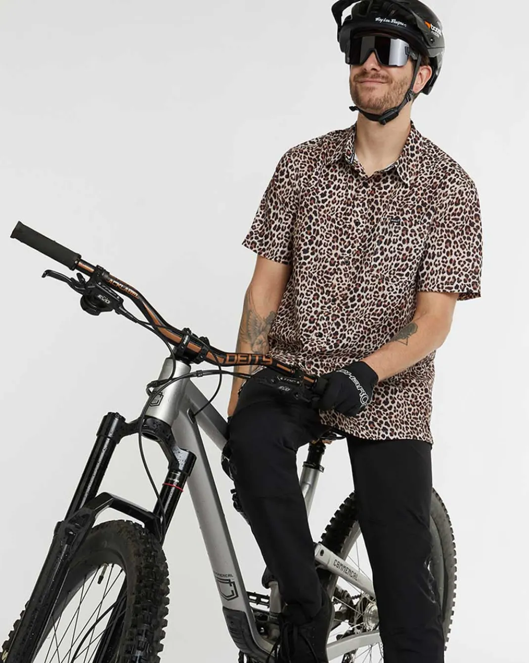 Mens Tech Party Shirt | Leopard