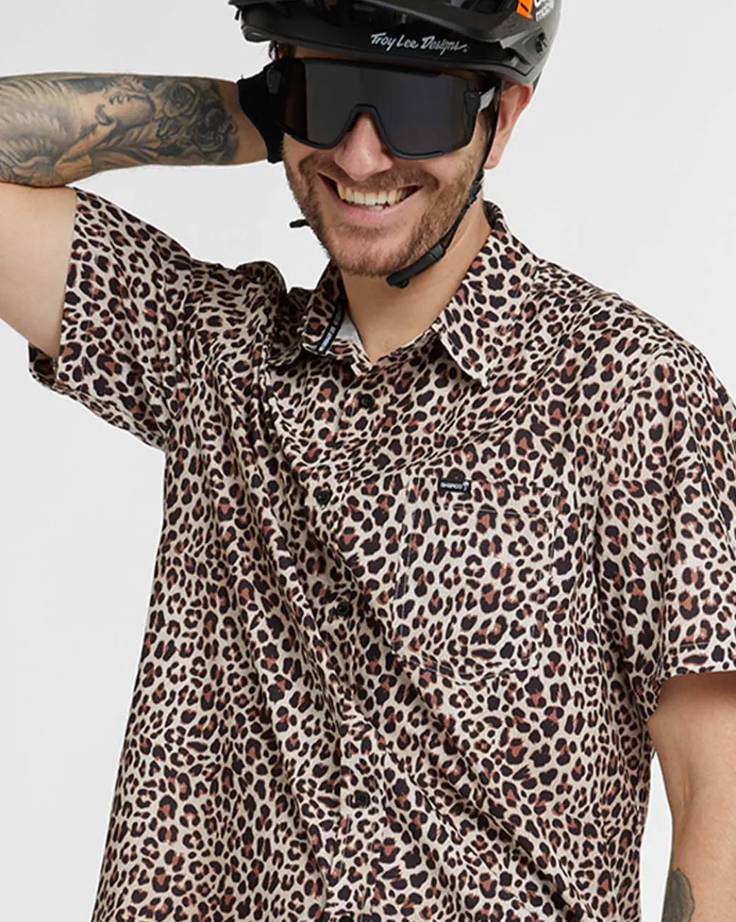 Mens Tech Party Shirt | Leopard