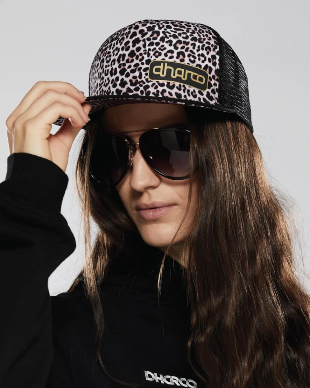 Flat Brim Trucker | Leopard