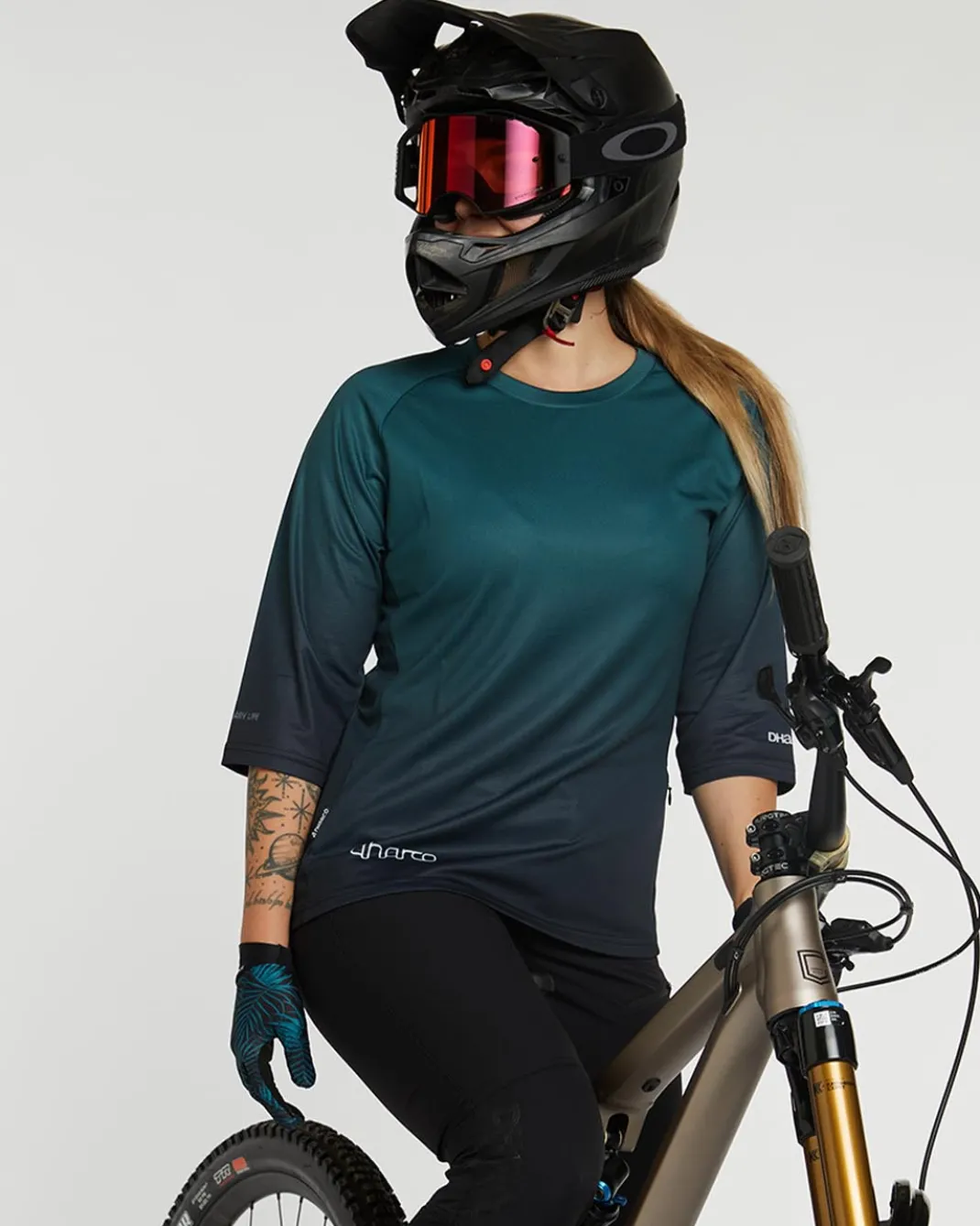Womens 3/4 Sleeve Jersey | Forest Fade