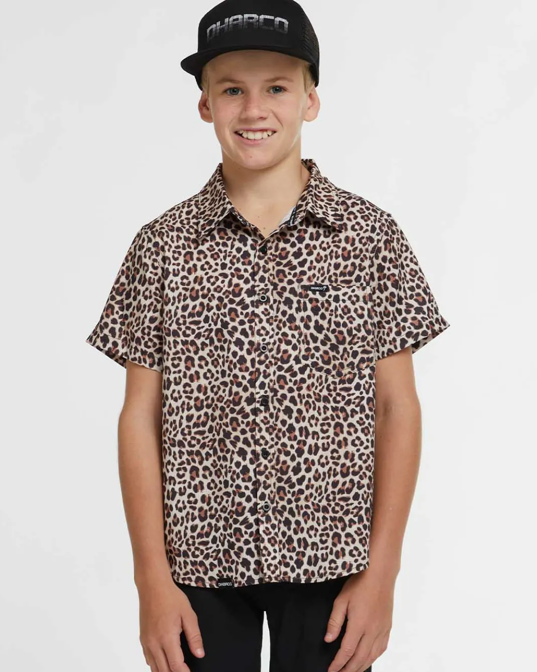 Youth Tech Party Shirt | Leopard