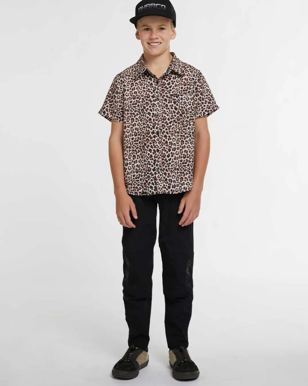 Youth Tech Party Shirt | Leopard