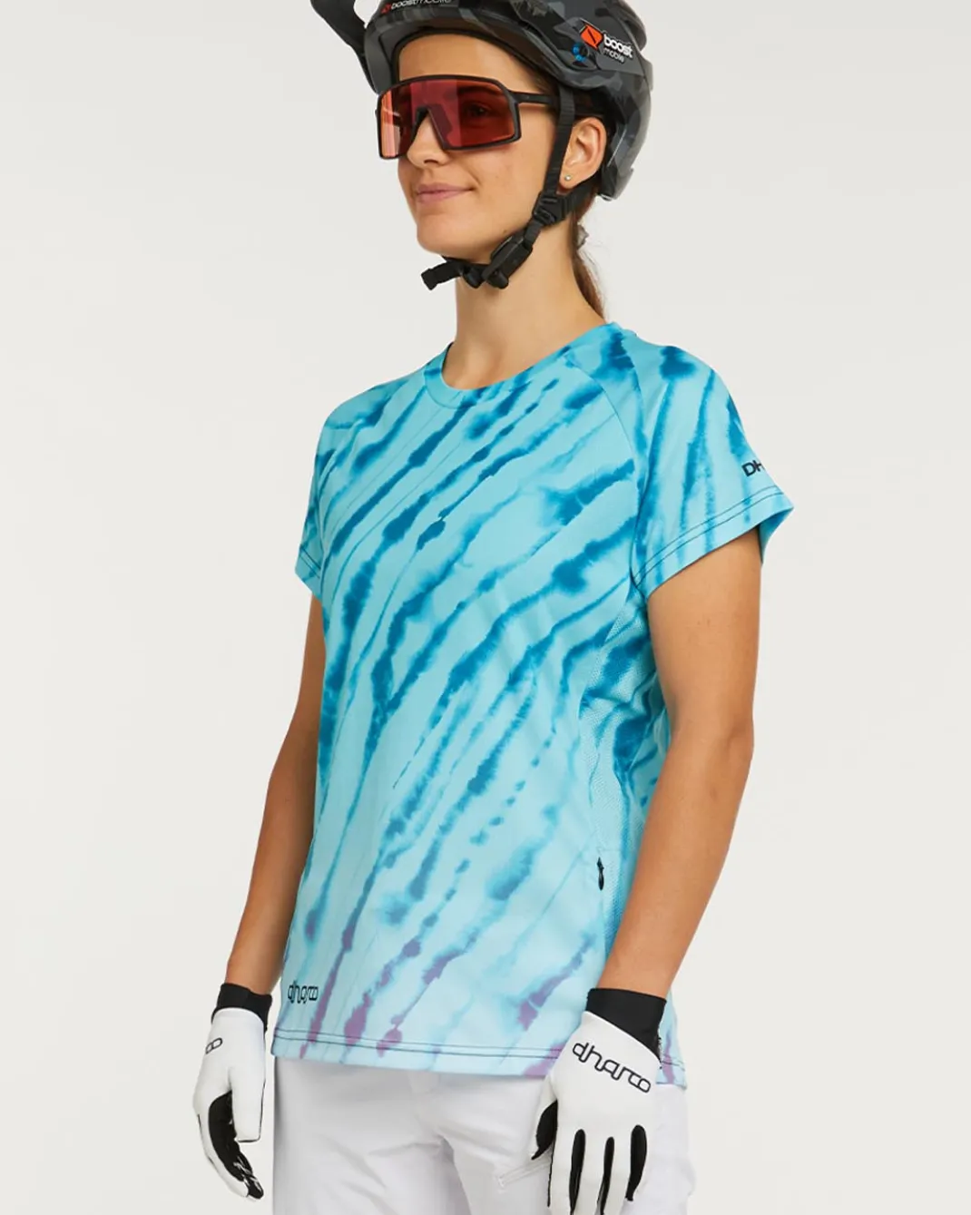 Womens Short Sleeve Jersey | Aqua Tiger